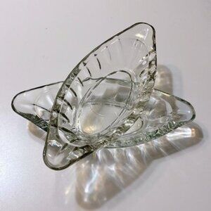 Vintage‎ Anchor Hocking Thick Glass Banana Split Sundae Dessert Dishes